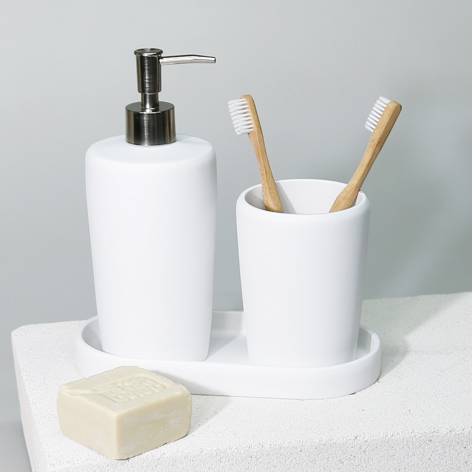 Conical Banyo Seti Beyaz