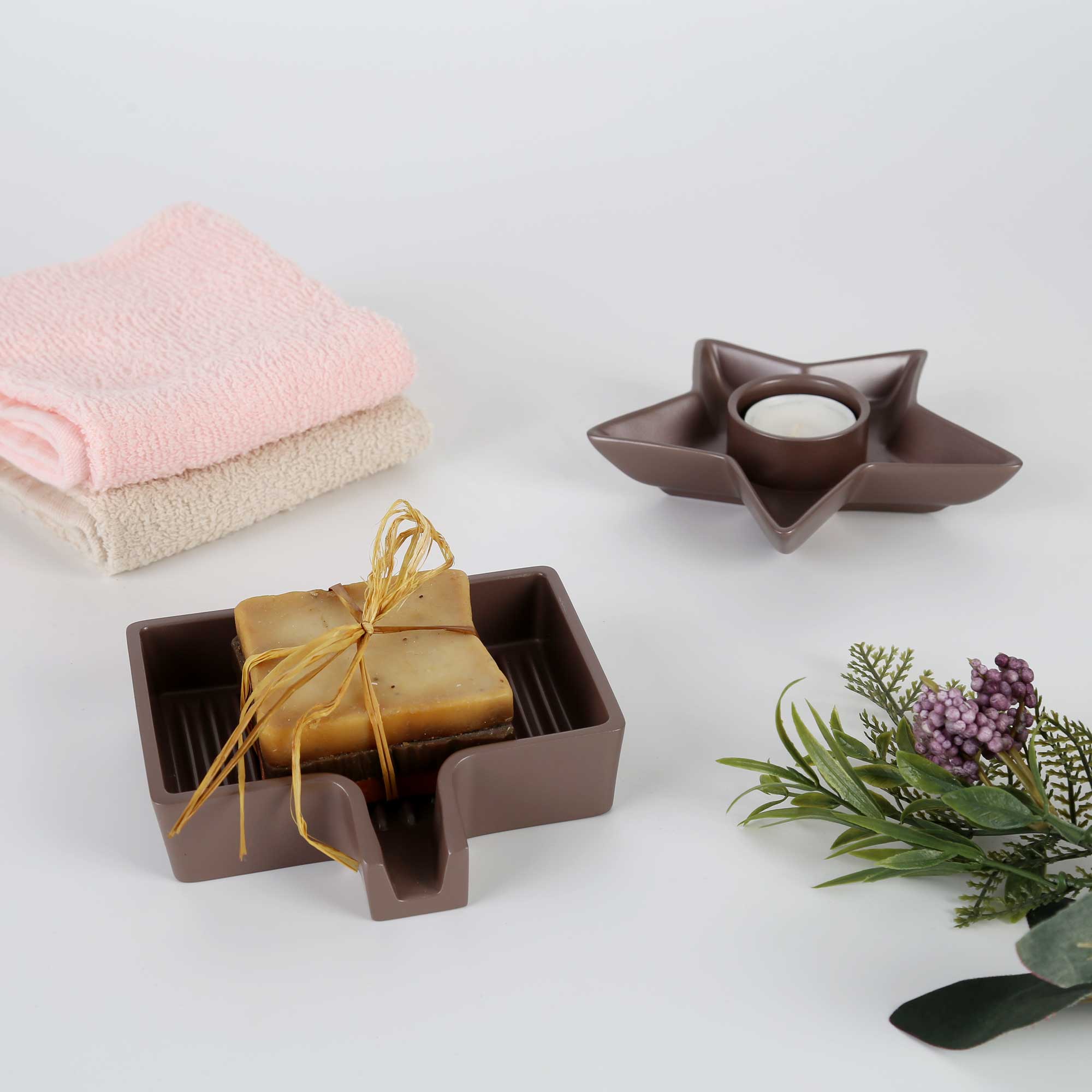 Lindy Katı Sabunluk Taupe