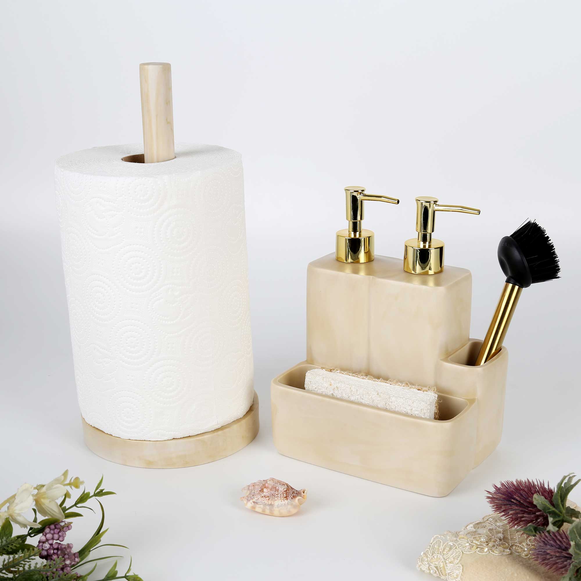 Marble İki Sıvılı Süngerlik Ekru