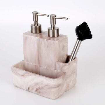 Marble İki Sıvılı Süngerlik Taupe