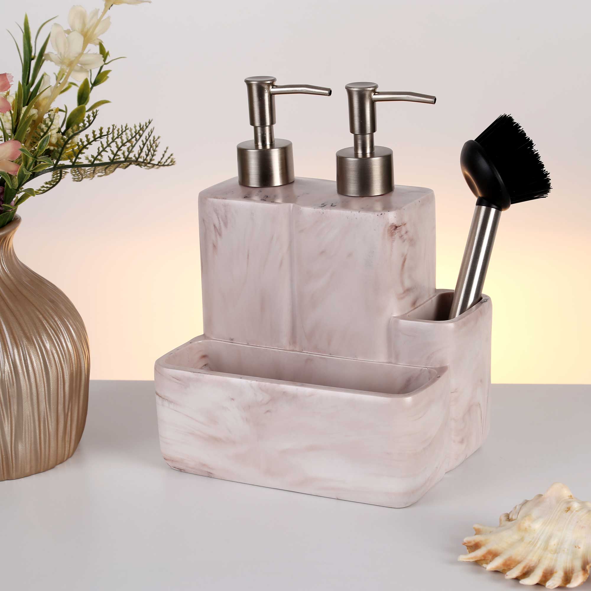 Marble İkili Sıvılı Süngerlik Taupe
