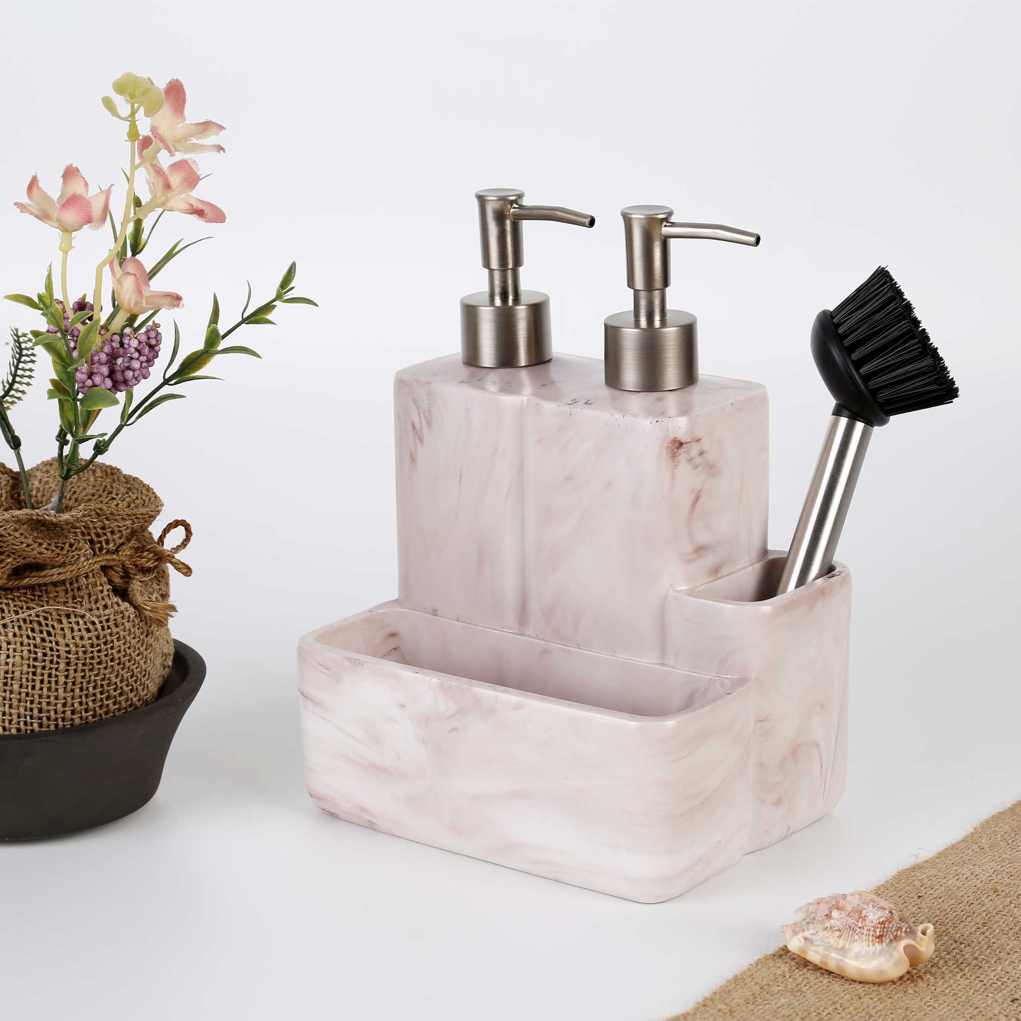 Marble İkili Sıvılı Süngerlik Taupe