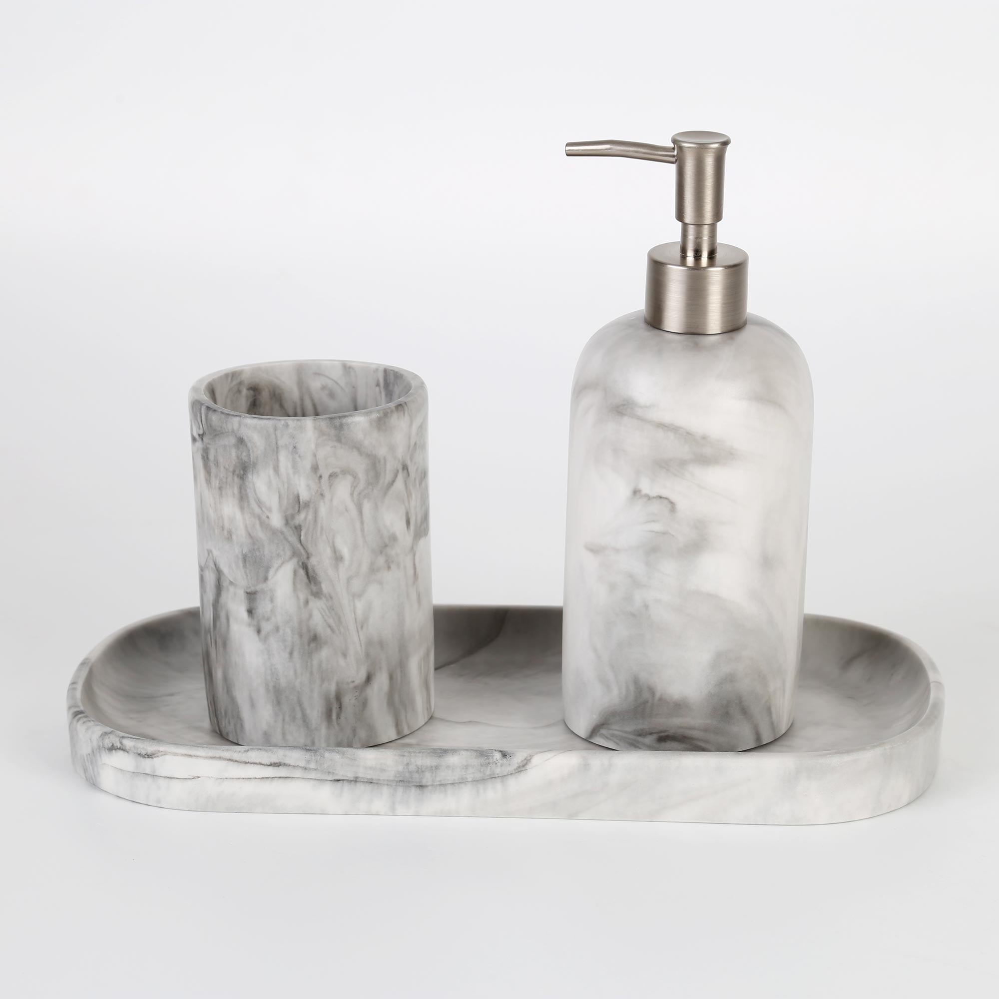 Marble Banyo Seti Siyah