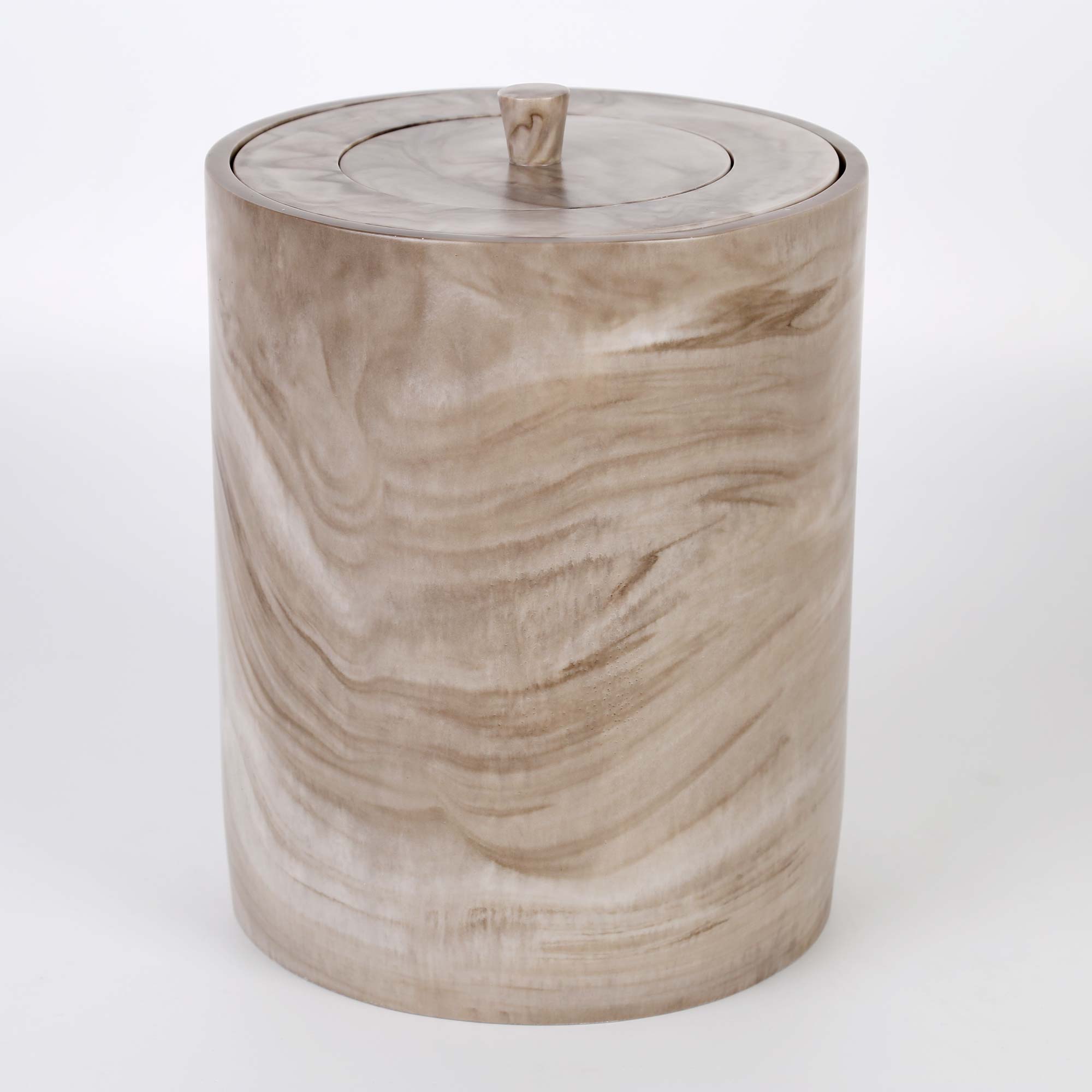 Marble Çöp Kovası Bej