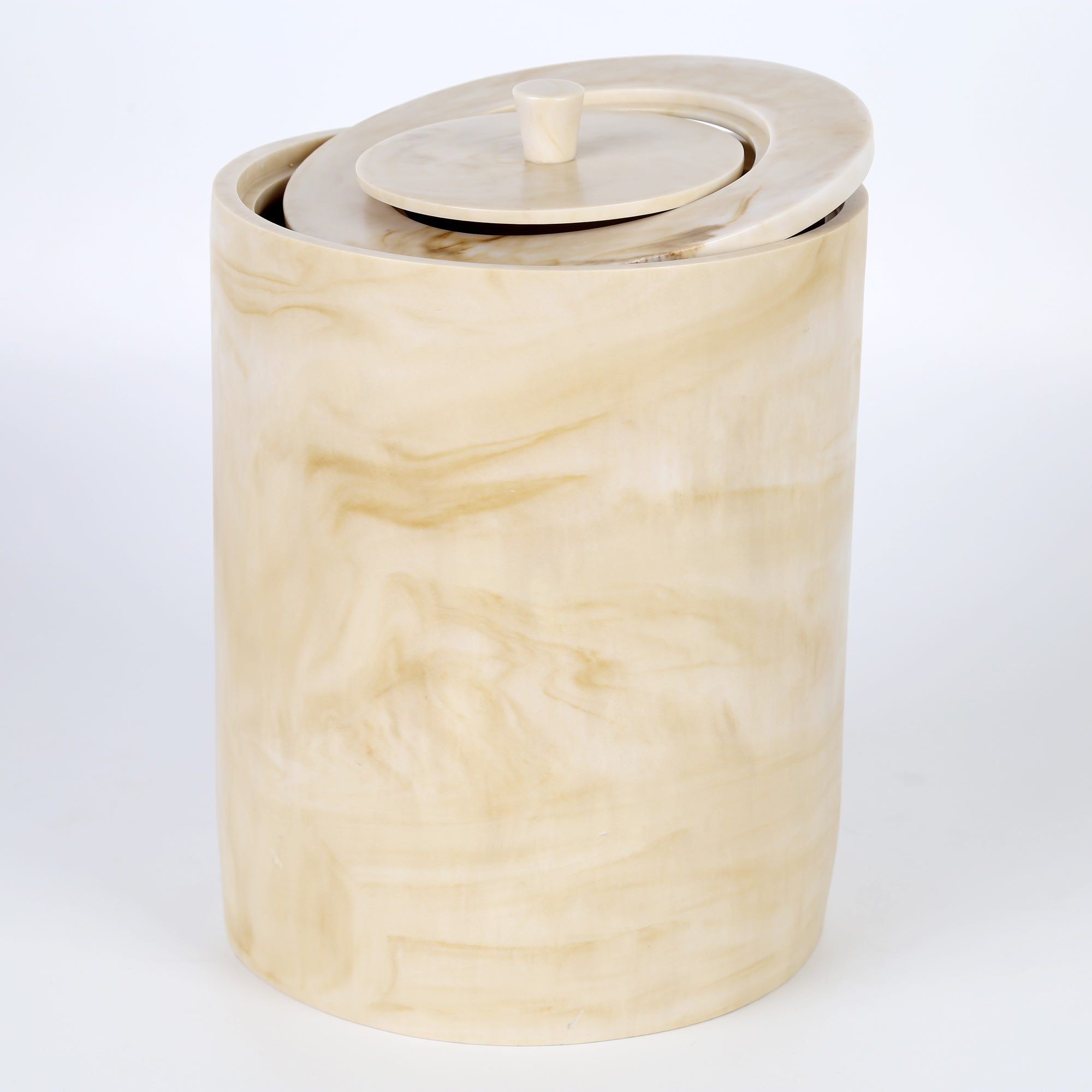 Marble Çöp Kovası Ekru
