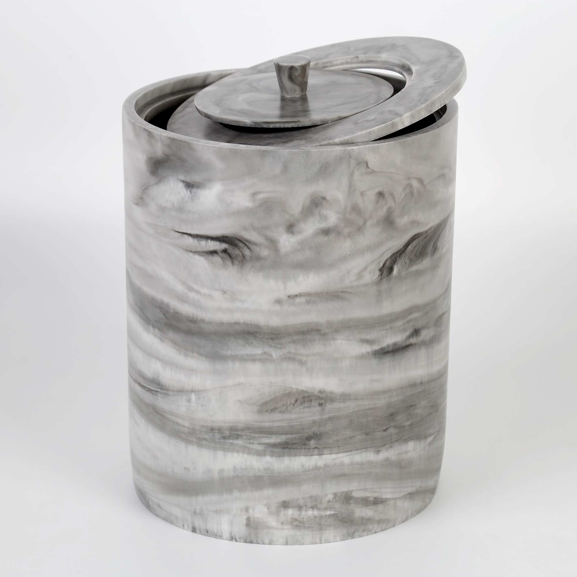 Marble Çöp Kovası Siyah