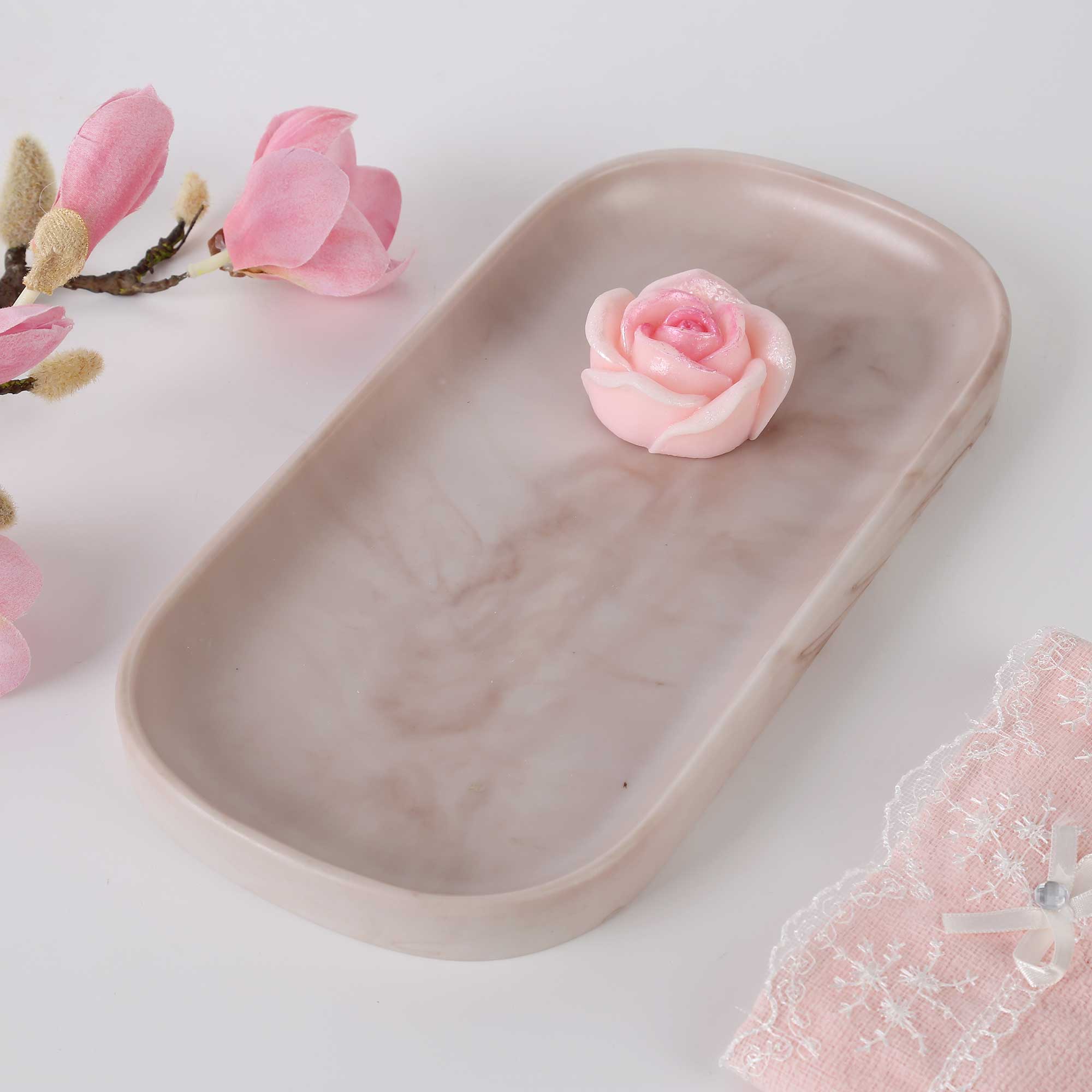 Marble Küçük Tepsi Taupe