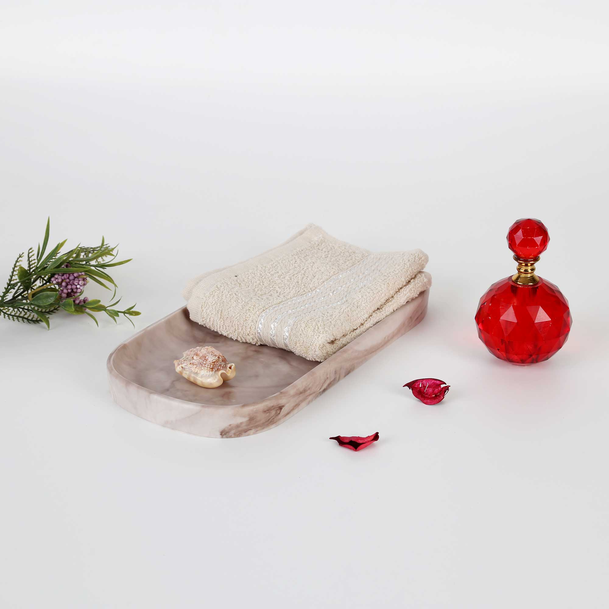 Marble Küçük Tepsi Taupe