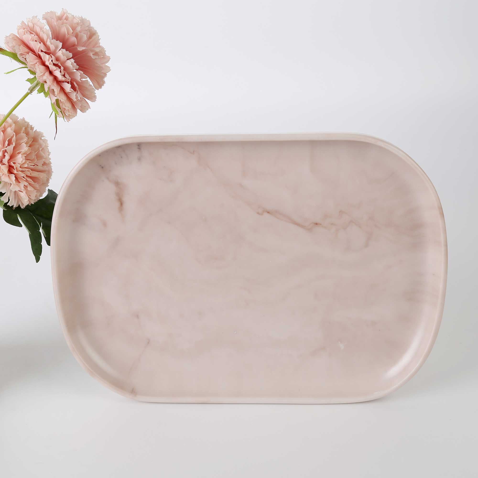 Marble Büyük Tepsi Taupe