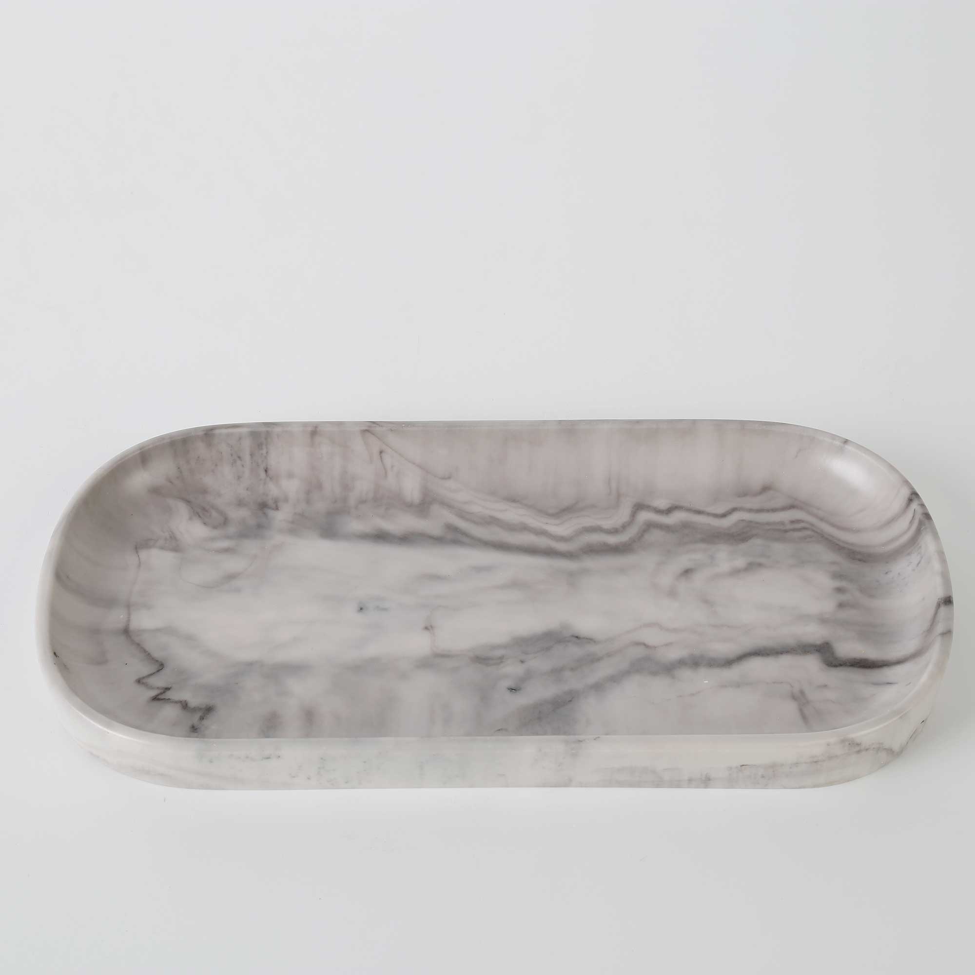 Marble Küçük Tepsi Siyah