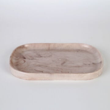 Marble Büyük Tepsi Bej