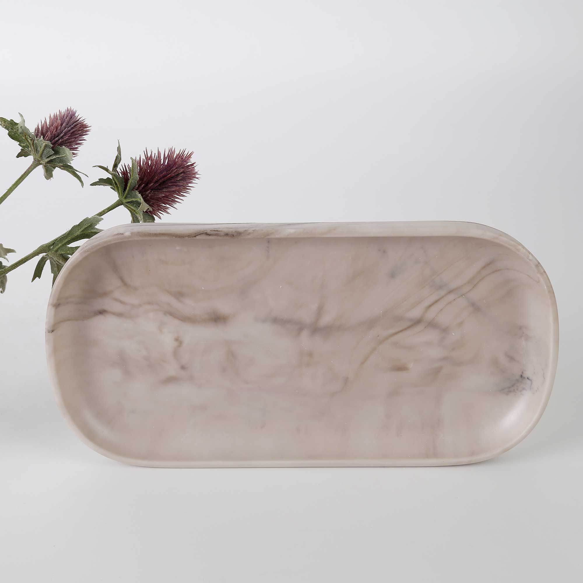 Marble Küçük Tepsi Bej