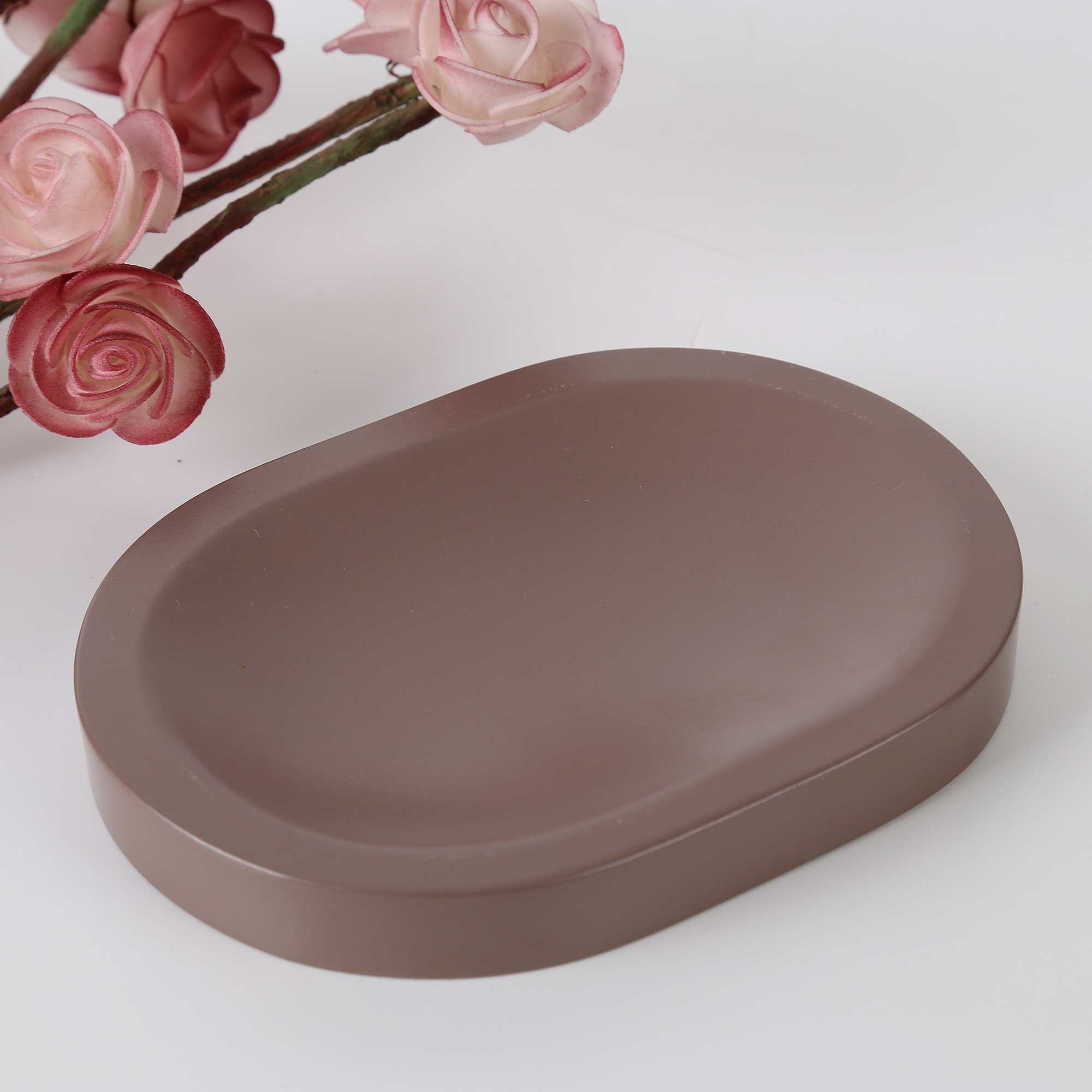 Luxe Katı Sabunluk Taupe