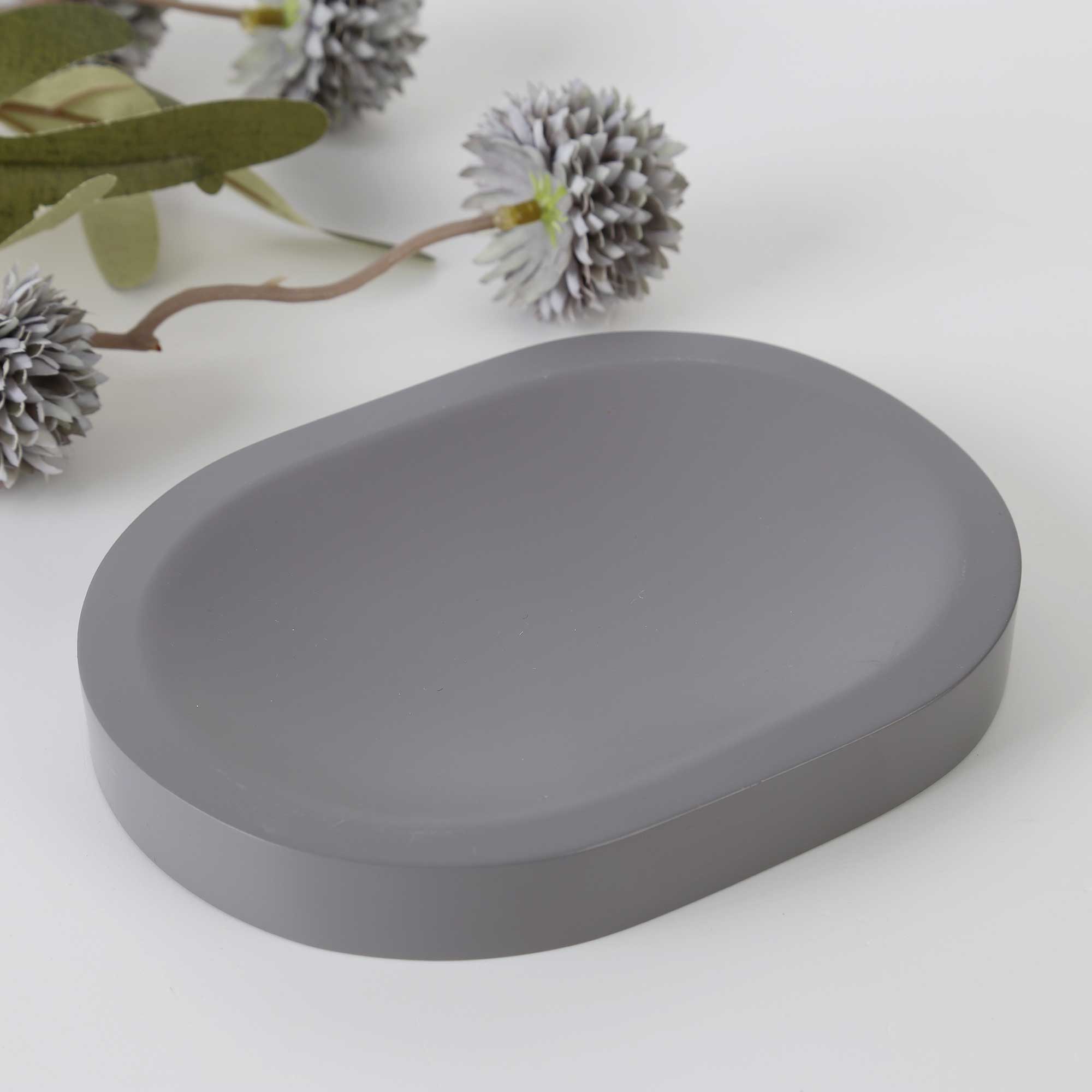 Luxe Katı Sabunluk Gri