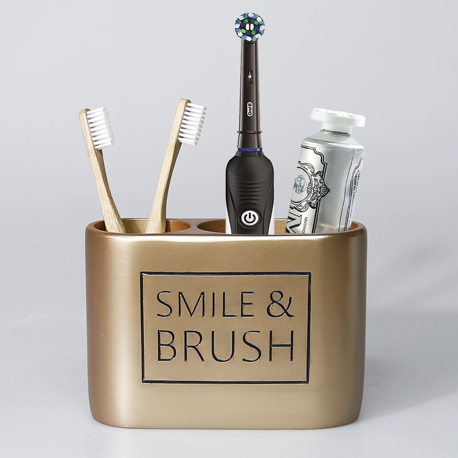 Clemente İkili Diş Fırçalık Vizon