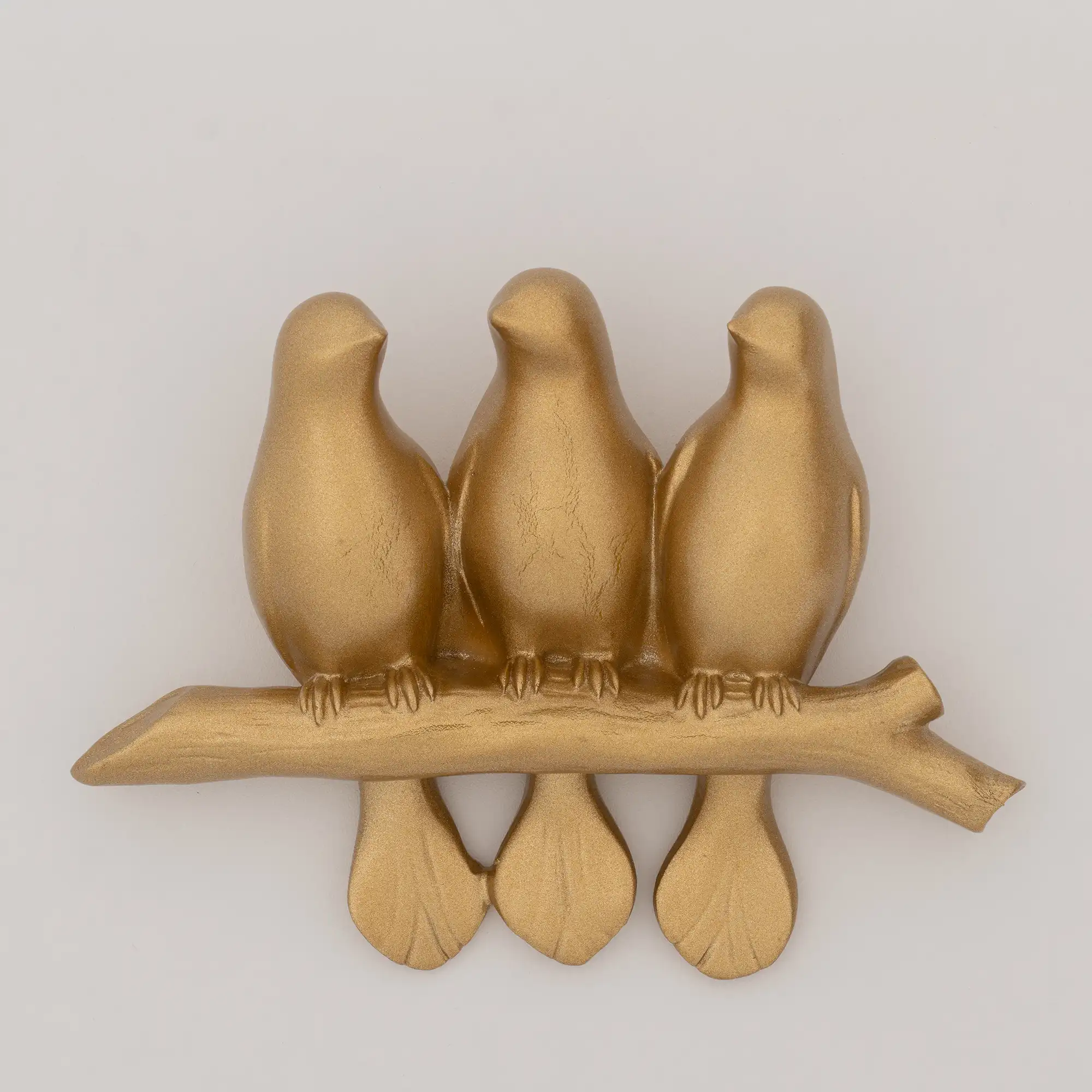 Mary 3'lü Dekoratif Kuş Altın