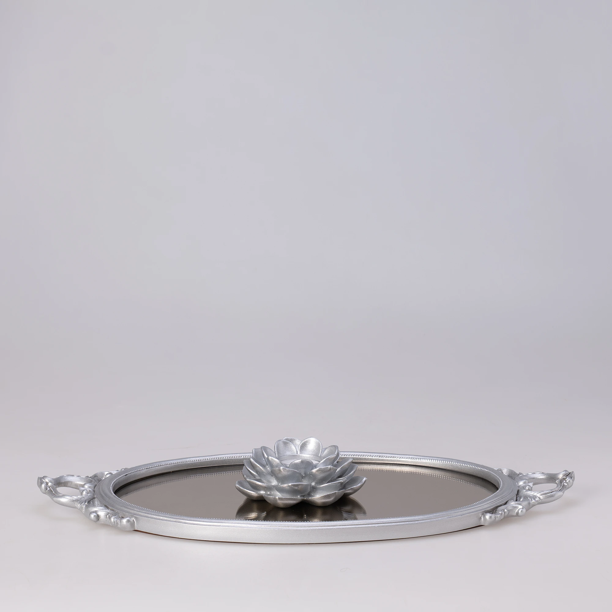 Ahsen Aynalı Tepsi Gümüş