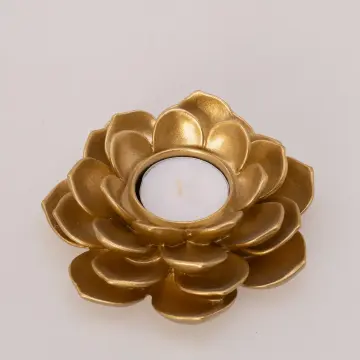 Garden Tealight Mumluk Altın