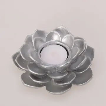 Garden Tealight Mumluk Gümüş