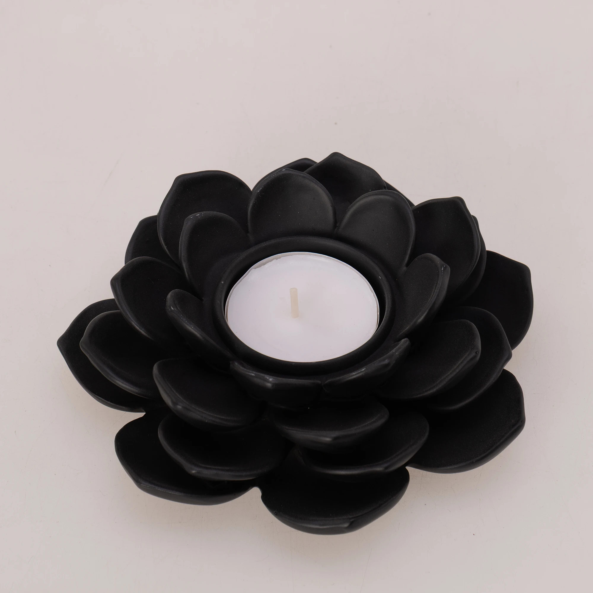 Garden Tealight Mumluk Siyah