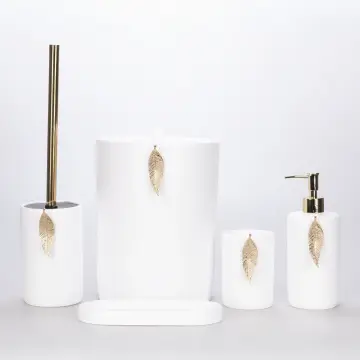 Ocean Bathroom Set Black Silver