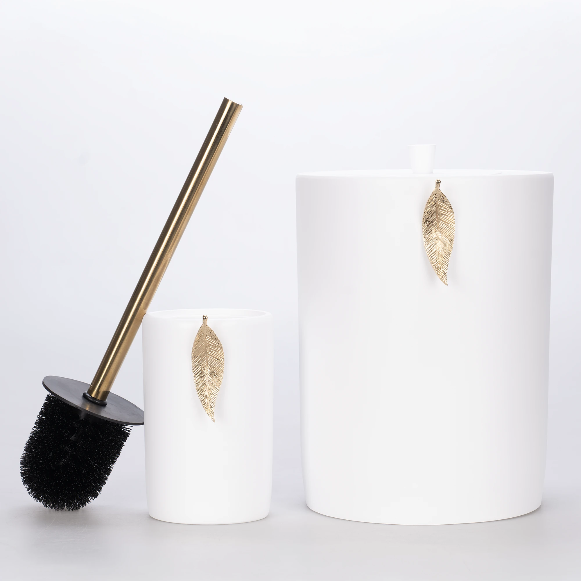 Leaf Banyo Seti Beyaz Altın