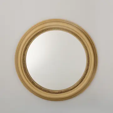 Runde Spiegel Gold