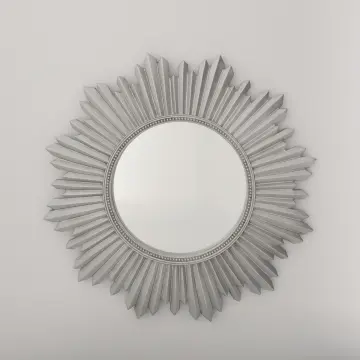 Armanda Yuvarlak Ayna Gümüş