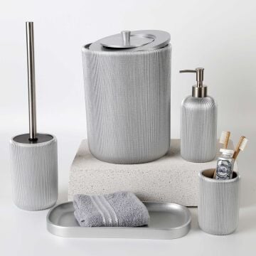 Lydia Bathroom Set Silver