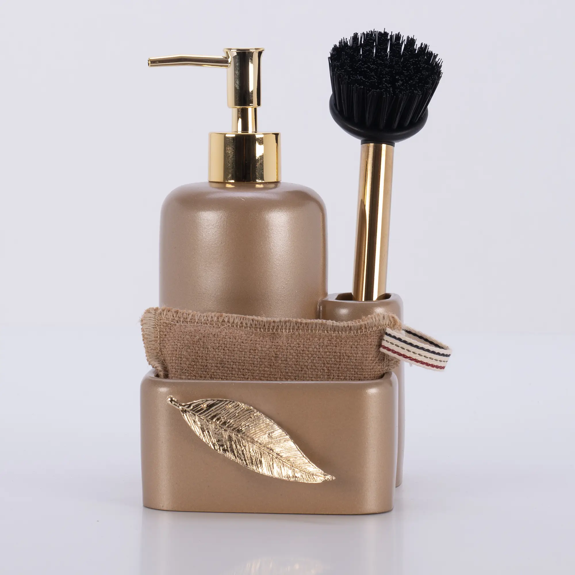 Leaf Fırçalı Sıvılı Süngerlik Vizon