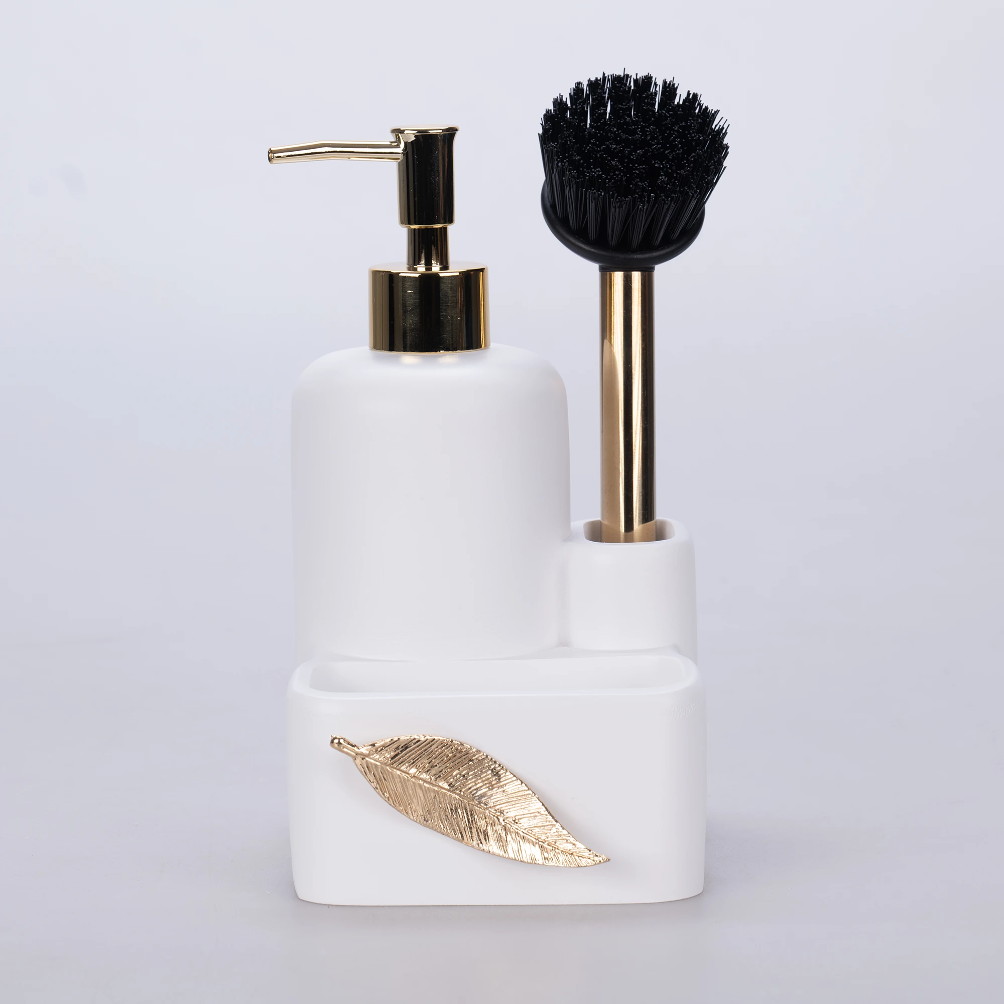 Leaf Fırçalı Sıvılı Süngerlik Beyaz Altın