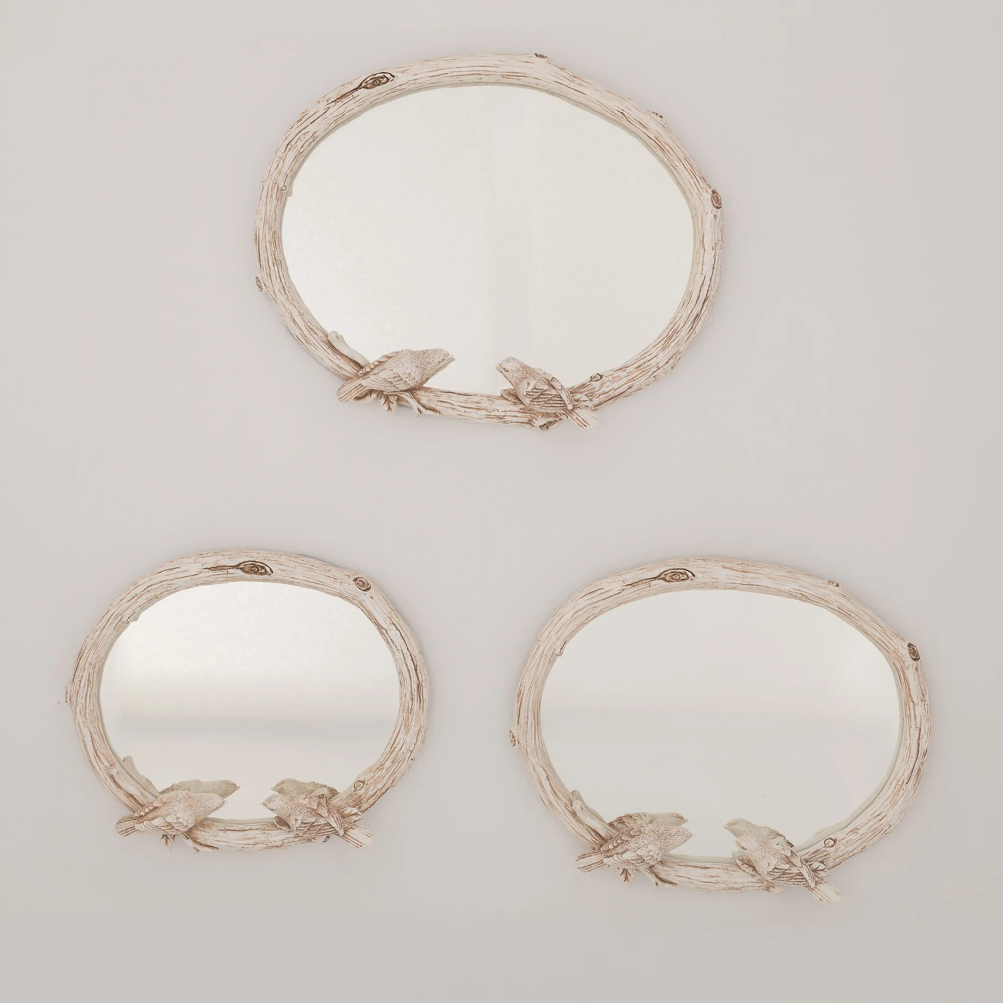 Kuşlu 3'lü  Ayna İnci