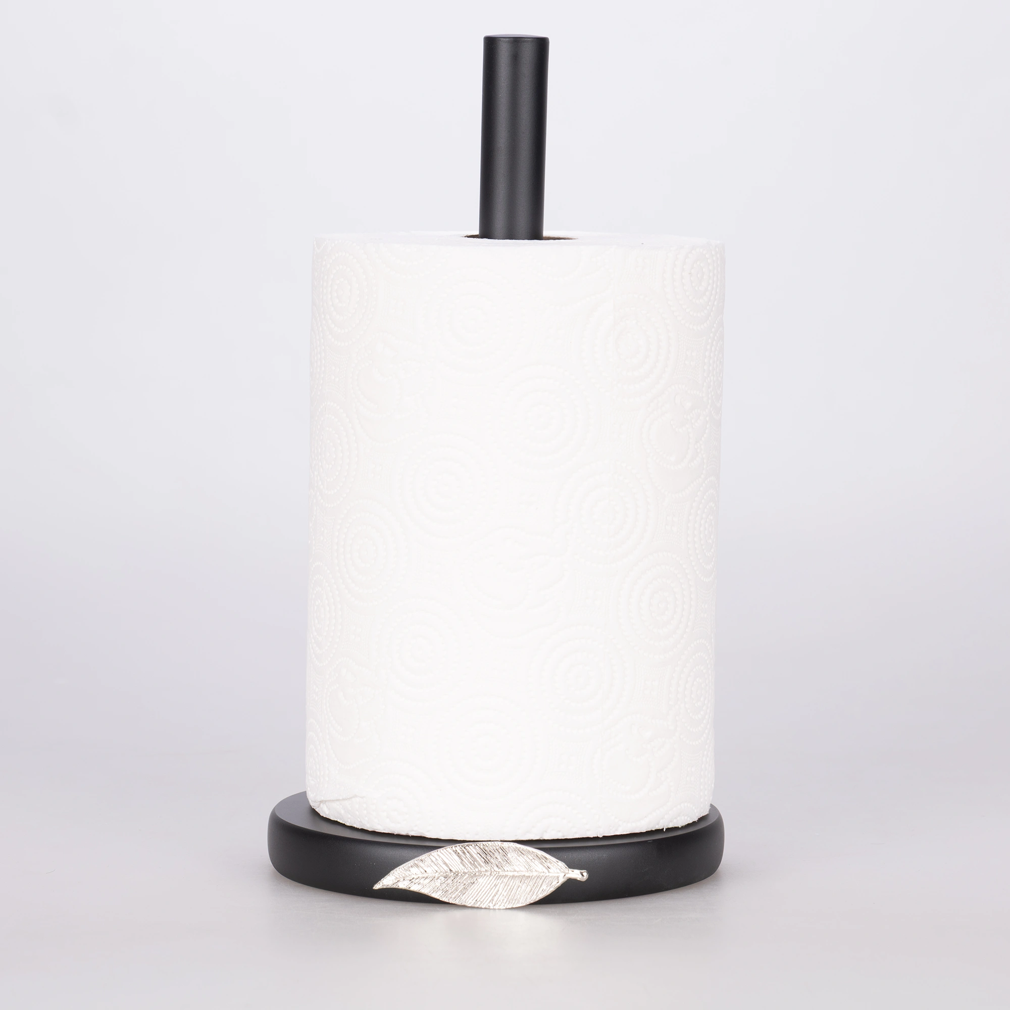 Leaf Kağıt Havluluk Siyah Gümüş