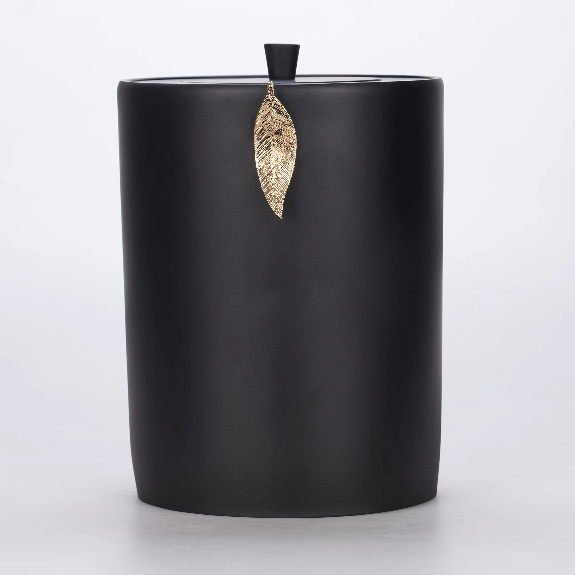 Leaf Çöp Kovası Siyah Altın