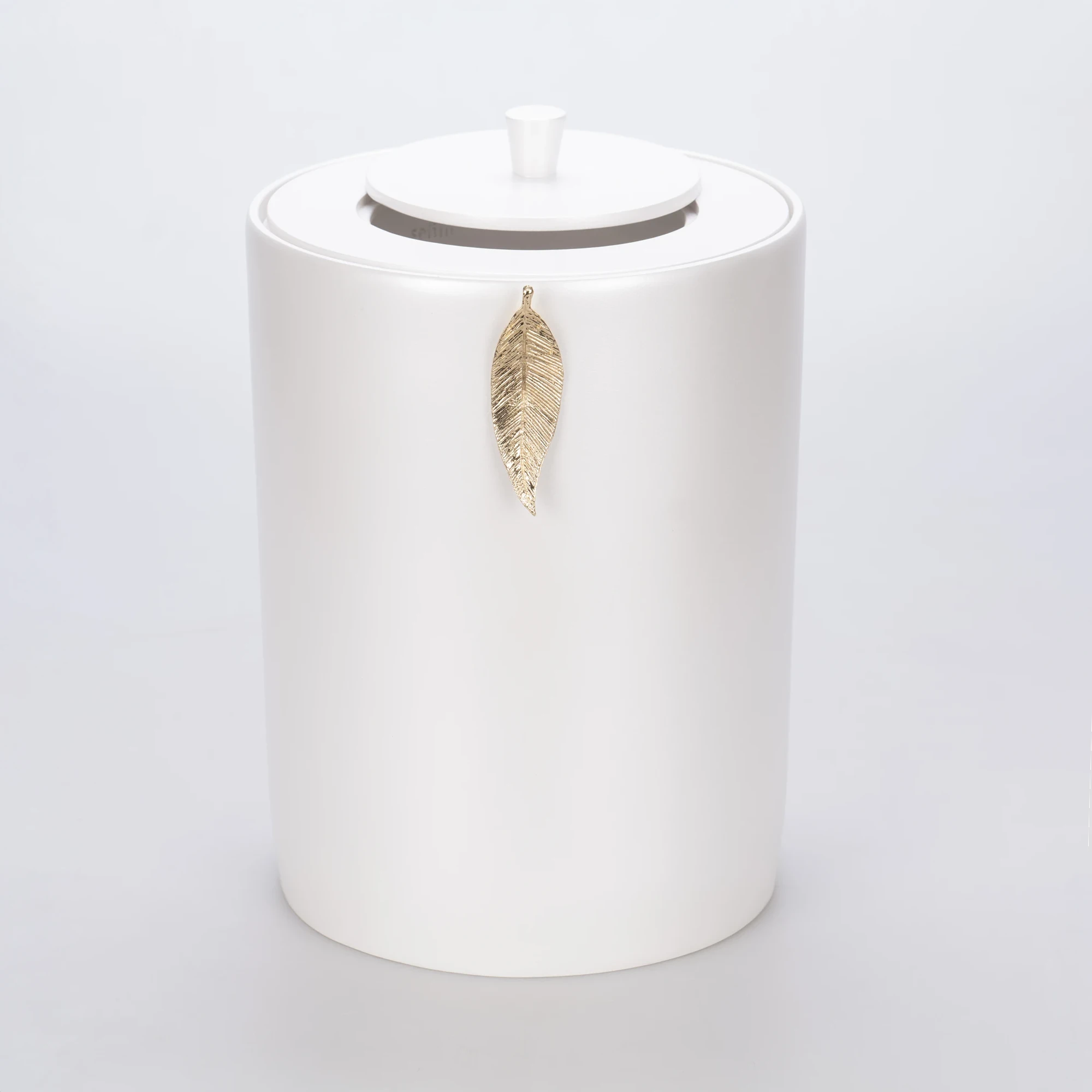 Leaf Çöp Kovası İnci Altın