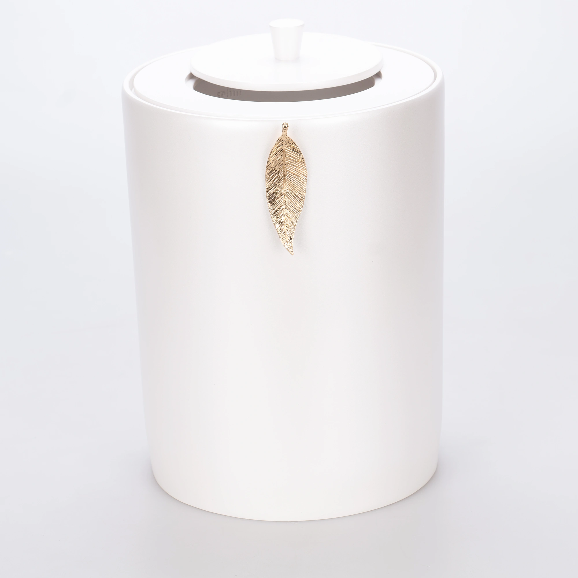 Leaf Çöp Kovası İnci Altın