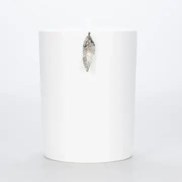 Leaf Çöp Kovası Beyaz Gümüş