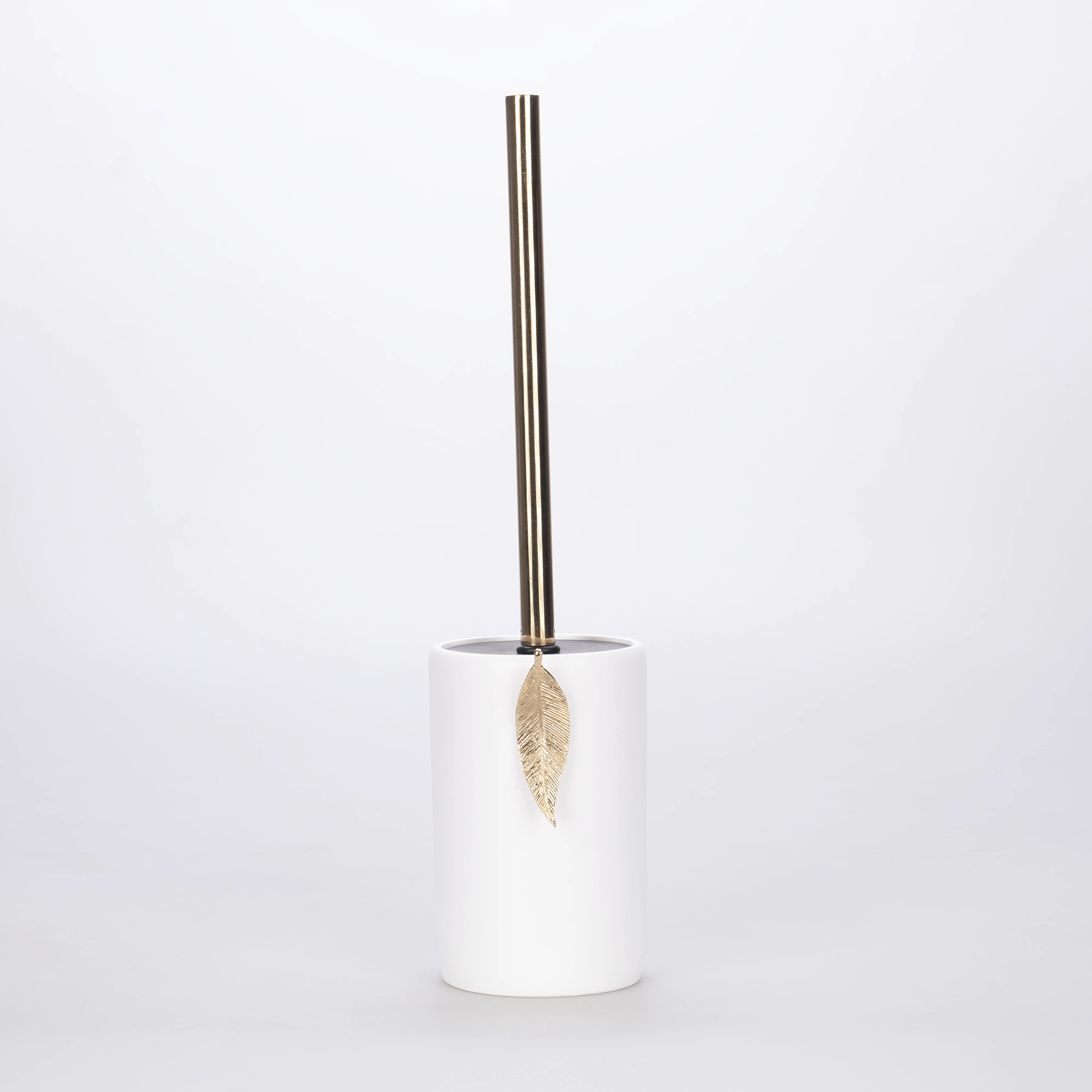 Leaf Tuvalet Fırçası Beyaz Altın