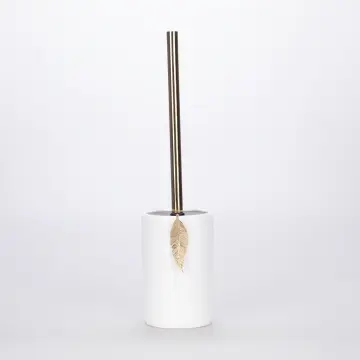 Leaf Tuvalet Fırçası Beyaz Altın