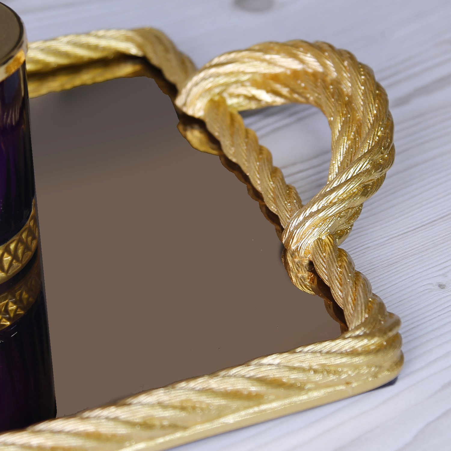 Nexus Aynalı Tepsi Altın