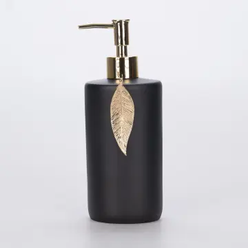 Leaf Sıvı Sabunluk Siyah Altın
