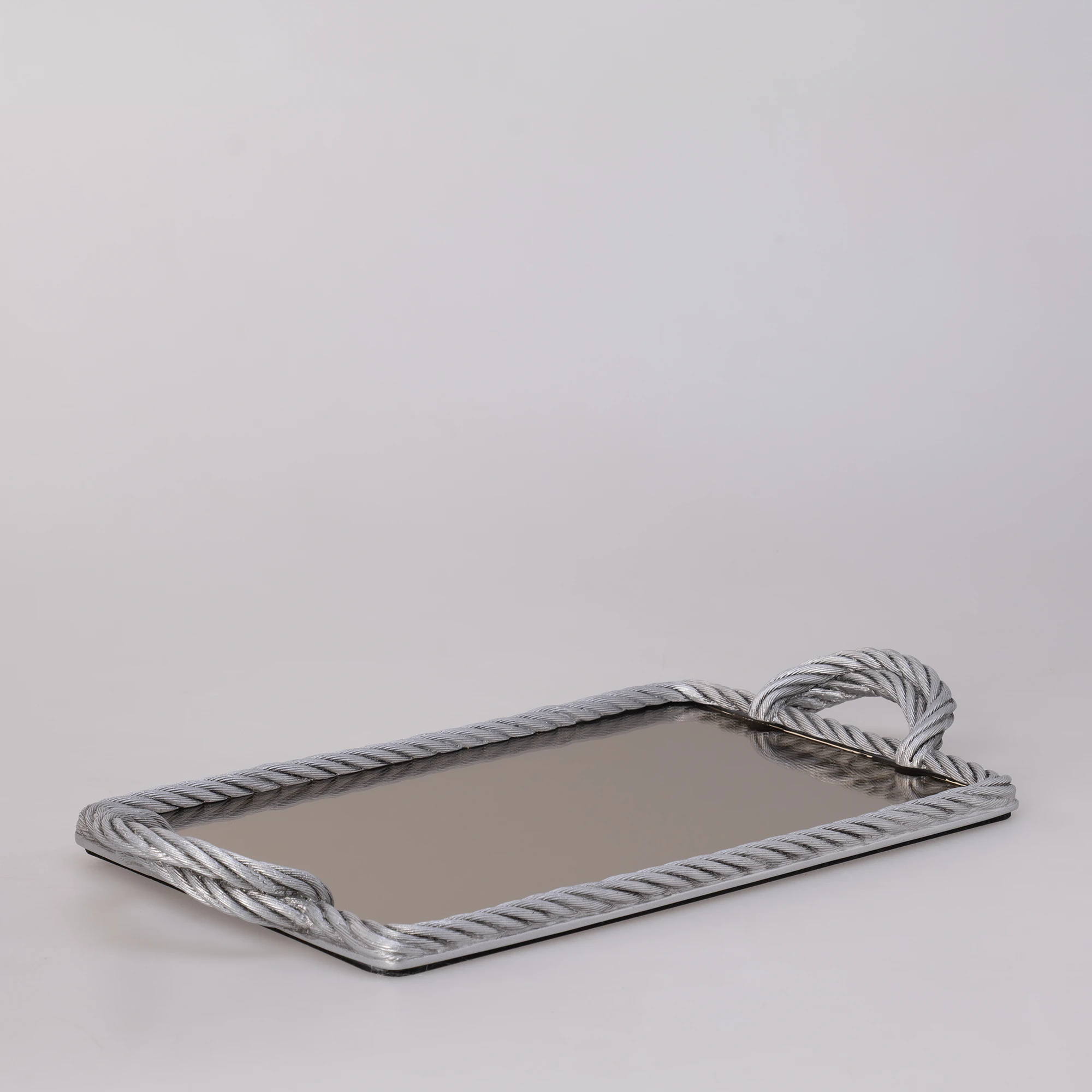 Nexus Aynalı Tepsi Gümüş