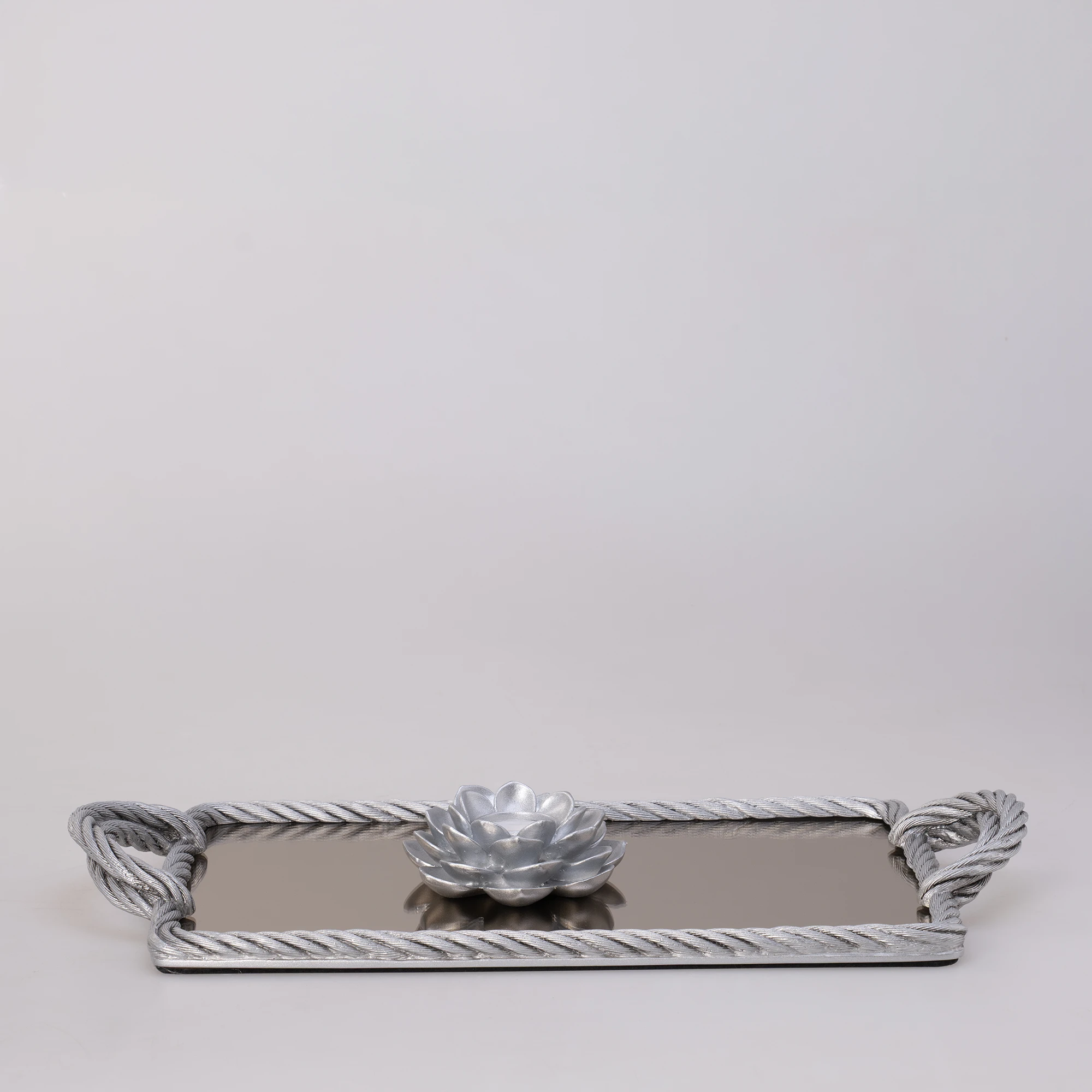 Nexus Aynalı Tepsi Gümüş