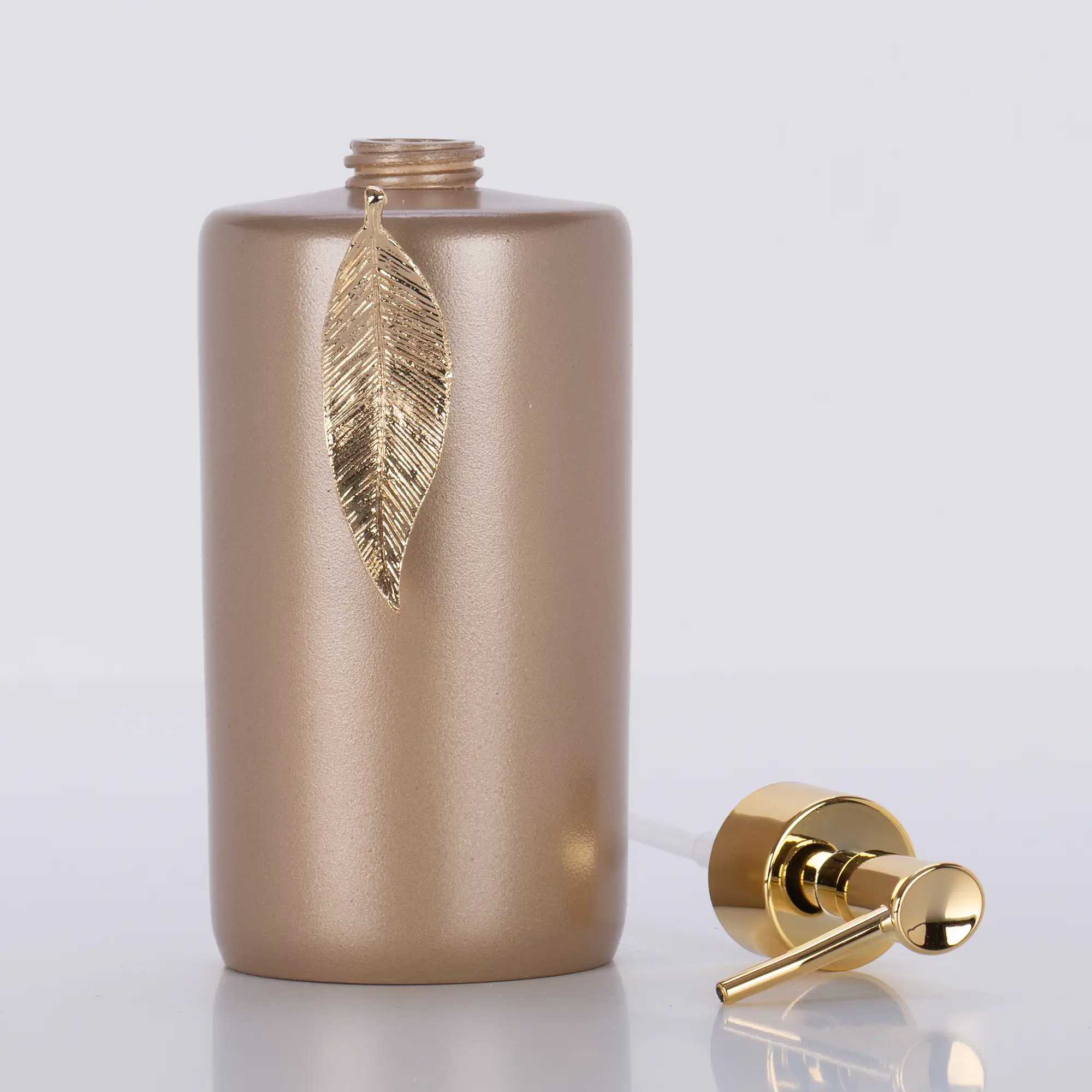 Leaf Sıvı Sabunluk Vizon Altın