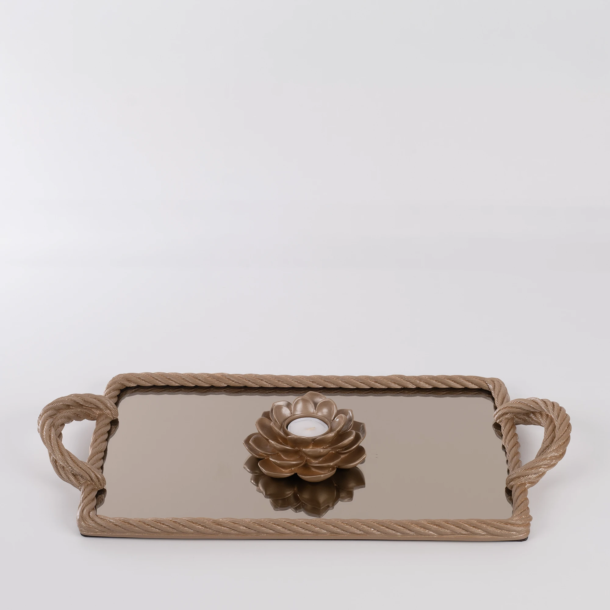 Nexus Aynalı Tepsi Vizon