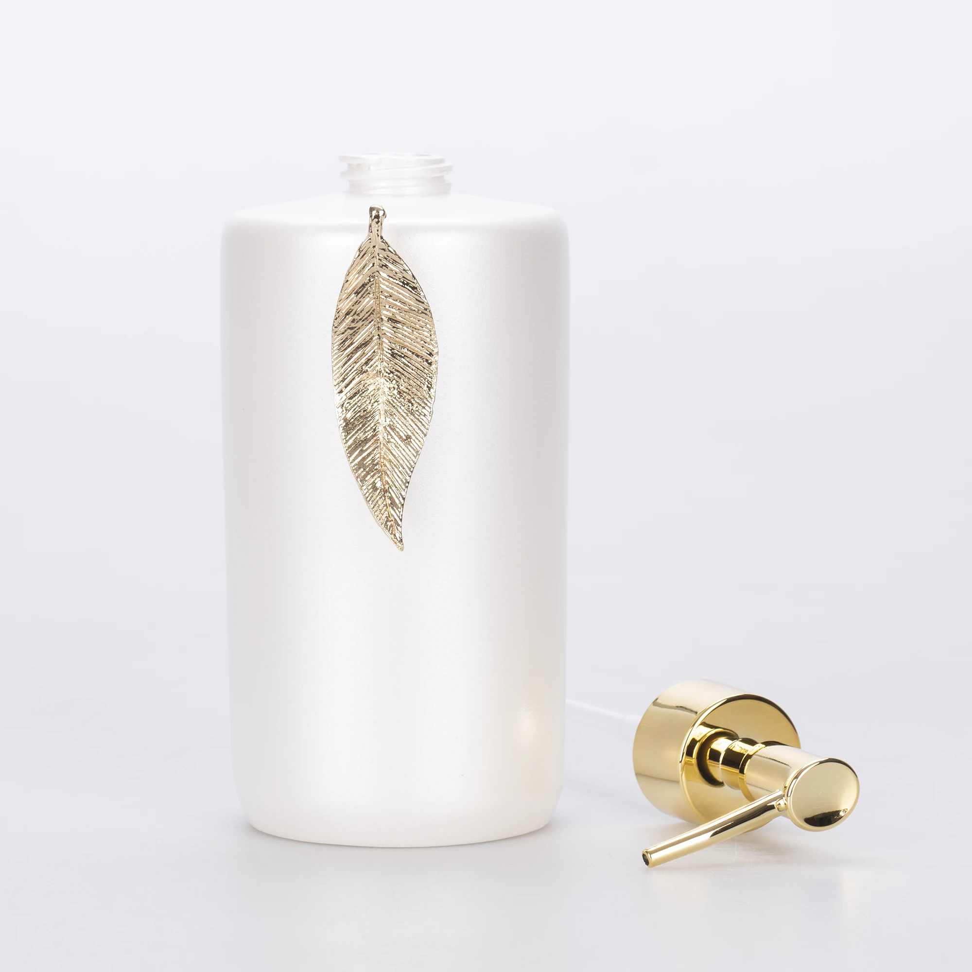 Leaf Sıvı Sabunluk İnci Altın