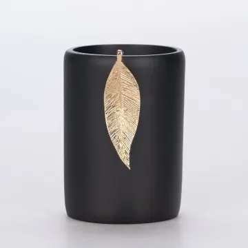 Leaf Diş Fırçalık Siyah Altın