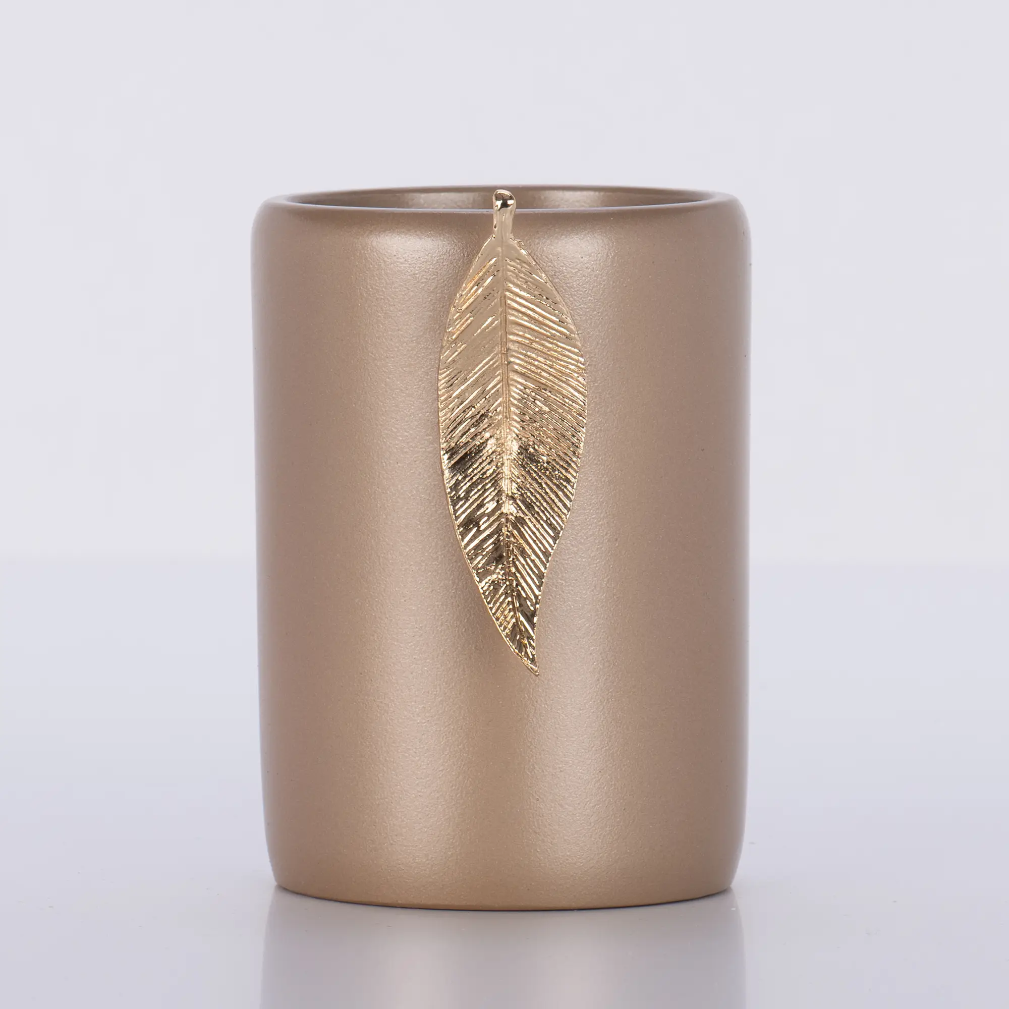 Leaf Diş Fırçalık Vizon Altın