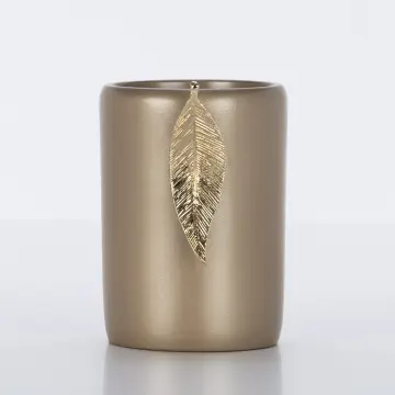 Leaf Toothbrush Holder Mink Gold