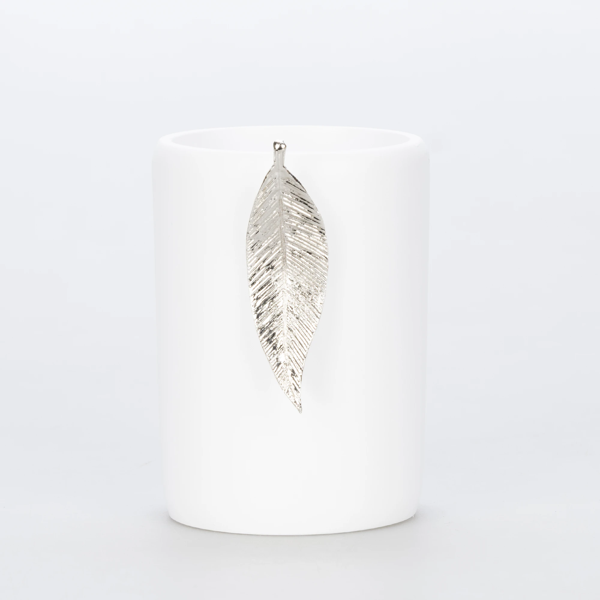 Leaf Diş Fırçalık Beyaz Gümüş